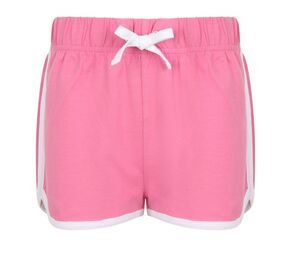 SF Mini SM069 - Retro-Shorts für Kinder Bright Pink / White
