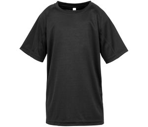Spiro SP287J - AIRCOOL Atmungsaktives T-Shirt für Kinder Schwarz