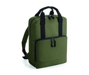 BAG BASE BG287 - RECYCLED TWIN HANDLE COOLER BACKPACK Military Green