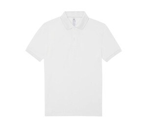 B&C BCU424 - Short-sleeved fine piqué poloshirt Weiß