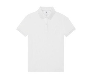 B&C BCW461 - Short-sleeved high density fine piqué polo shirt Weiß